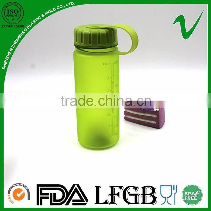 Tritan PCTG empty wide mouth cylinder water 400ml hotfill plastic bottle with food grade