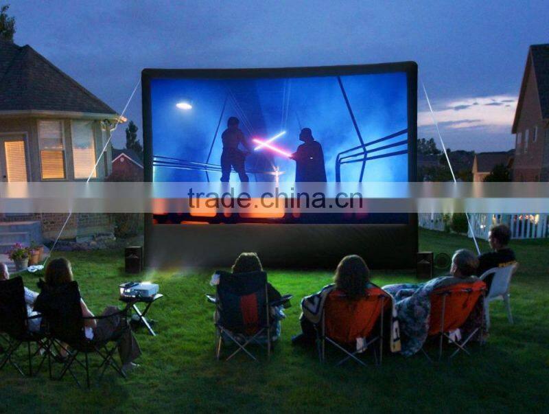 Outdoor inflatable movie screen/inflatable projector screens for party time