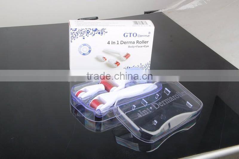 CE,FDA,ROHS Certification Derma Rolling System Type 4 in 1 derma roller