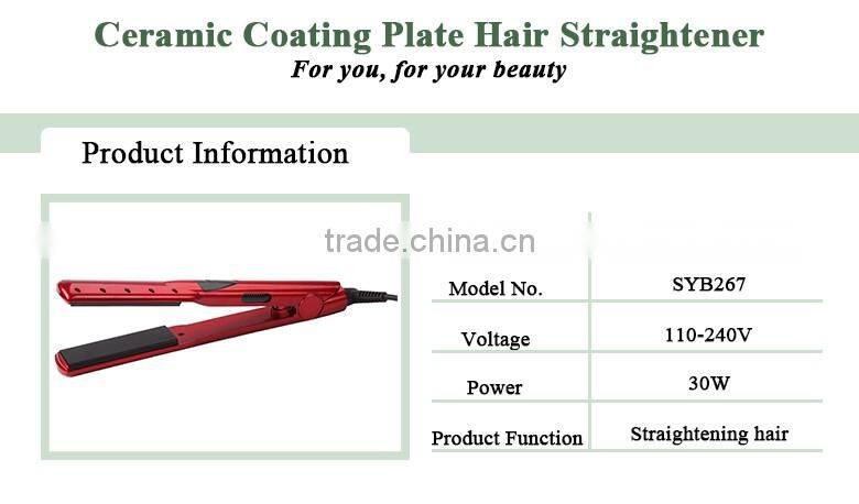 Pro hair straightener for salon use wet and dry PTC heater