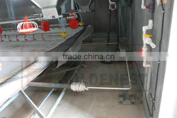 Goldenest bird house saving labour poultry manure removal system scraper cleaning system JCJ14-MC01