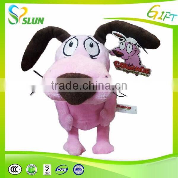 Hot selling newest plush toys for promotion courage the cowardly dog plush toy