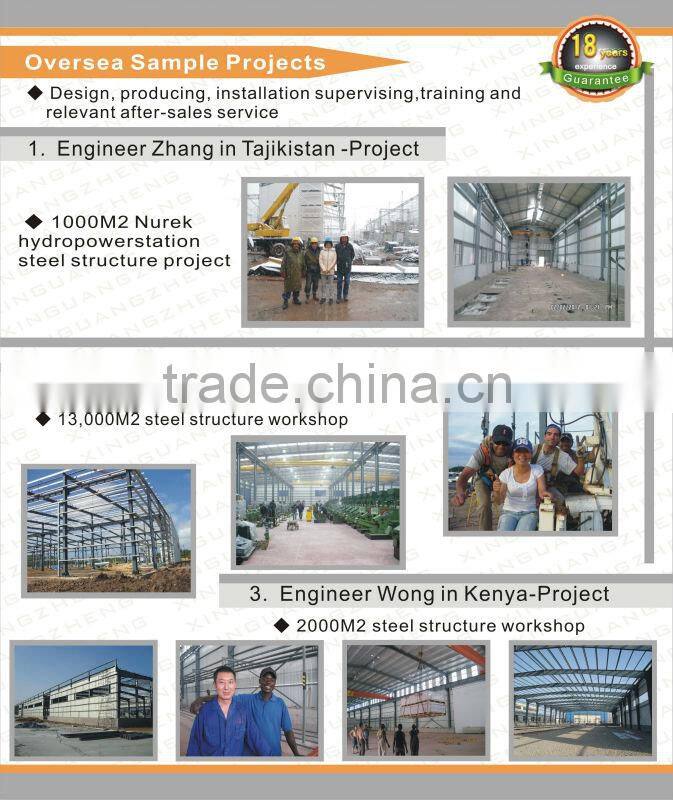 workshop with structural corrugated metal roofing panels