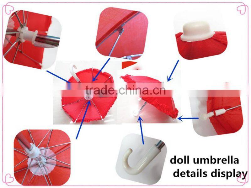 high quality doll umbrella accessories for 18inch dolls