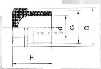 UPVC male plug DIN /plastic male plug