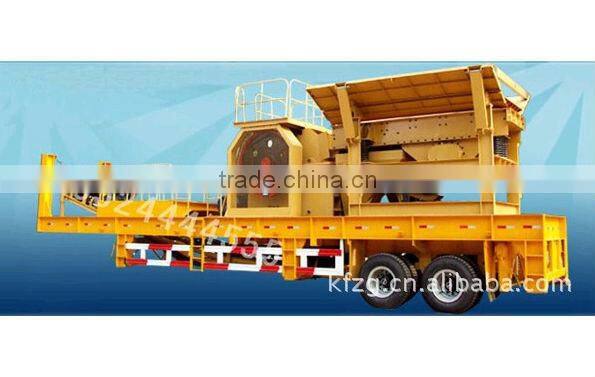 Hot sale wheeled mobile crushing plant with best quality