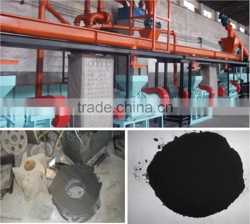 automatic tyre recycle machine