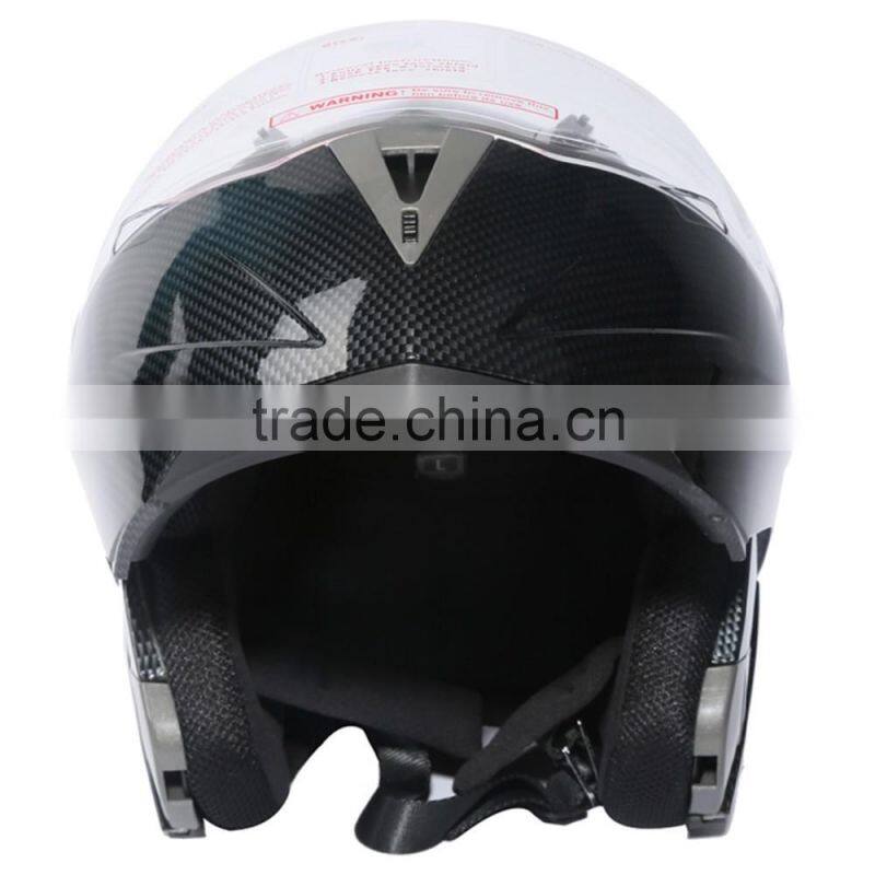 DOT Carbon Modular Dual-Visor Flip Up Sun Motorcycle Full Face Helmet S M L XL