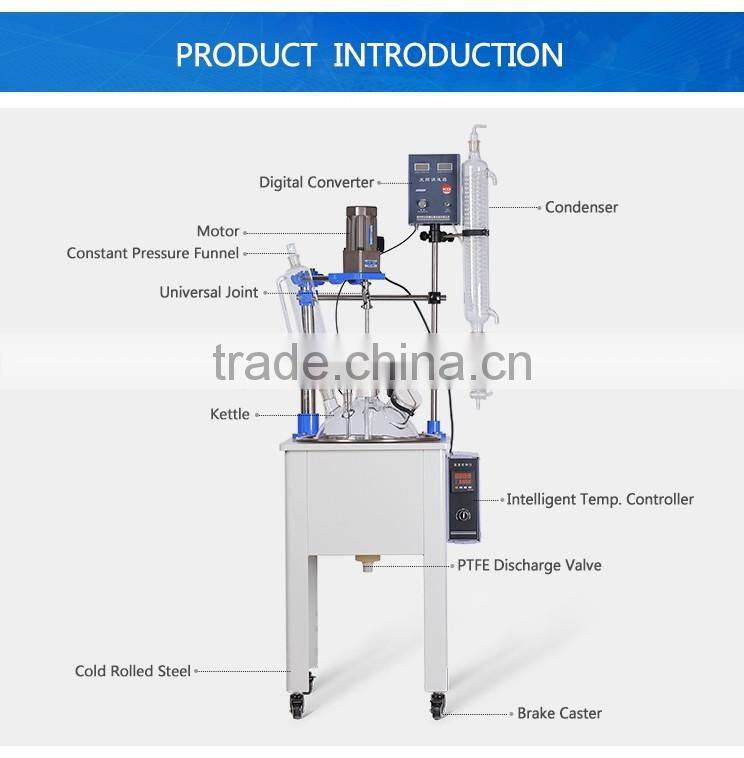 New Style F-20L Single Layer Glass Reactor