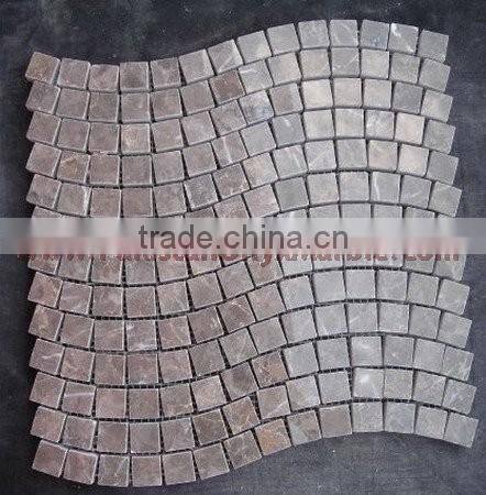 UNIQUE SAHARA BEIGE MARBLE MOSAIC TILES