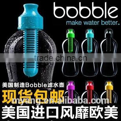 USA design Water Bottle With Filter Sport Water Plastic Bottle Active Carbon Filter Bottle/ Recycle carbon water filter bottle