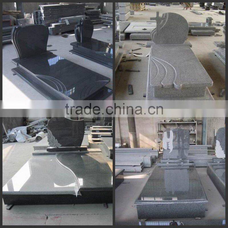 Granite european tombstone