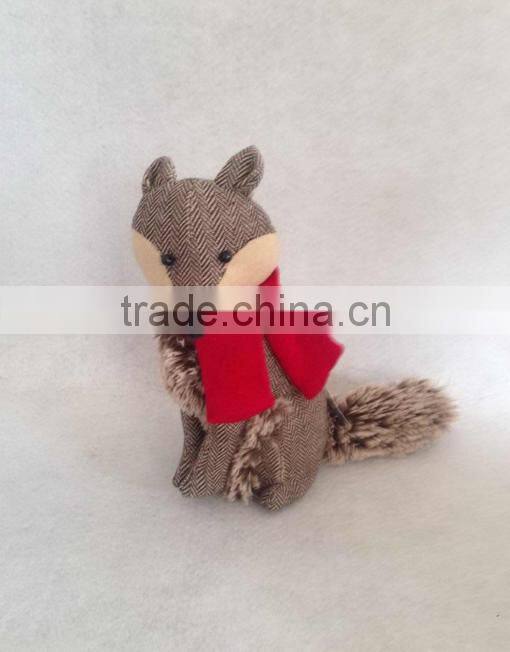 Store More Decorative Stone Filling Animal Fabric Door Stops - Fox