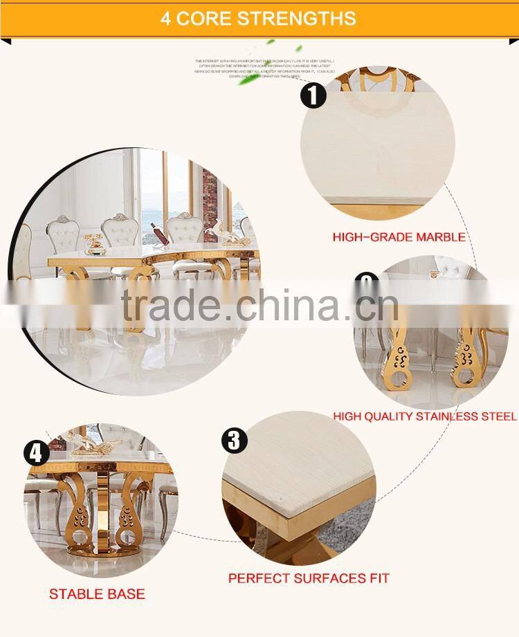 2016 latest big size semicircle wedding dining table TH412