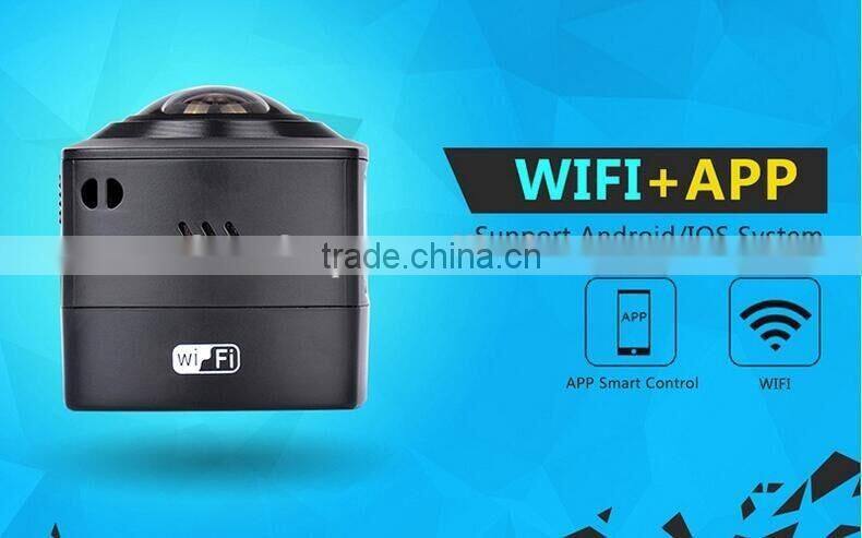 Multifunctional Full HD 360 Degree VR Sports Video Camera Wifi Waterproof Mini Outdoor Portable Vitual Reality Sports Camera