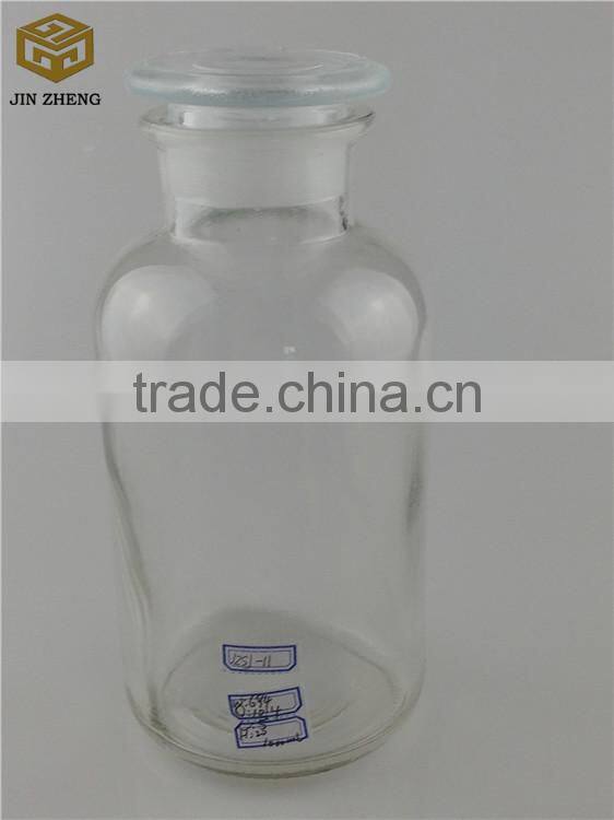 1000ml 1L glass WHITE wide mouthed bottles reagent bottles