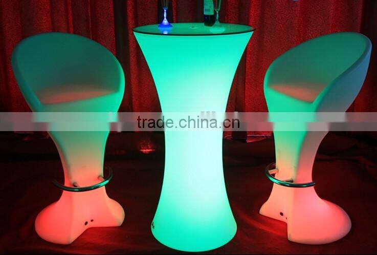 Night club lighting illuminated lled light coffee bistro table