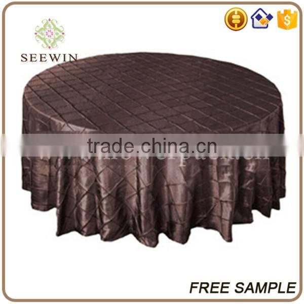 luxury polyester taffeta table cloths for round tables