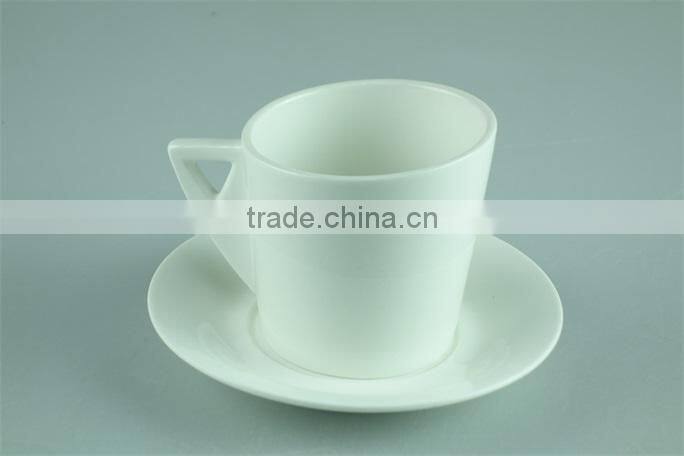 New bone china ceramic jumbo tea cup and saucer, porcelain cheap coffee cups