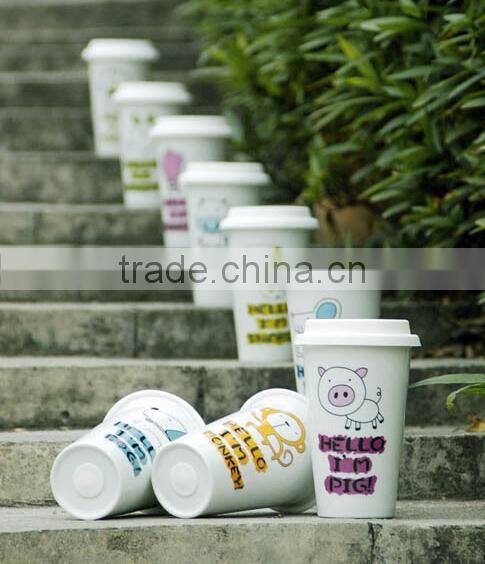 Supply fashion creative twelve zodiac bilayer ceramic cup / mug