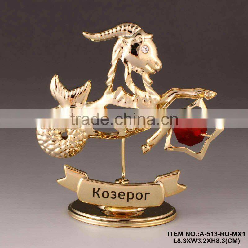Good quality 24K gold plated Zodiac made with swarovski elements