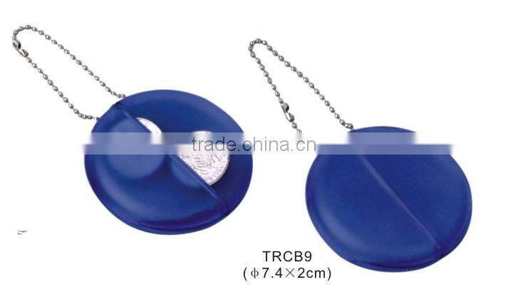 Plastic Squeeze Coin Wallet, Change Pouch, Money Holder Purse with Keychain Ring