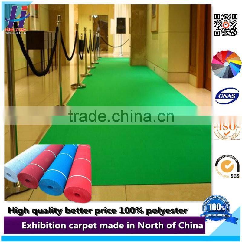 100% Polyester Exhibition carpet for outer/welding/commercial/ on sale with factory price