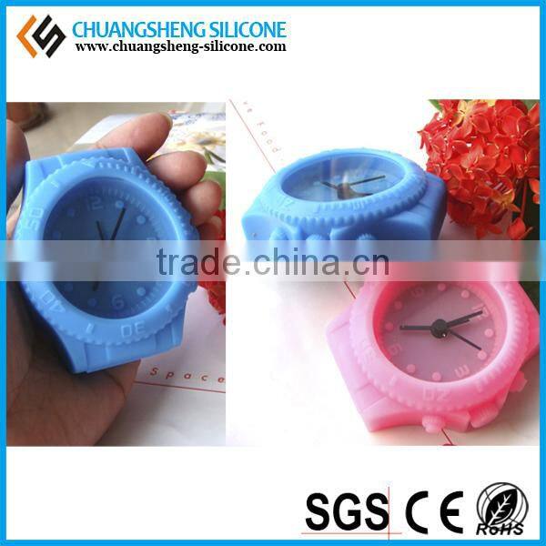 unbreakable silicone alarm clock, silicone wall clock, silicone table clock