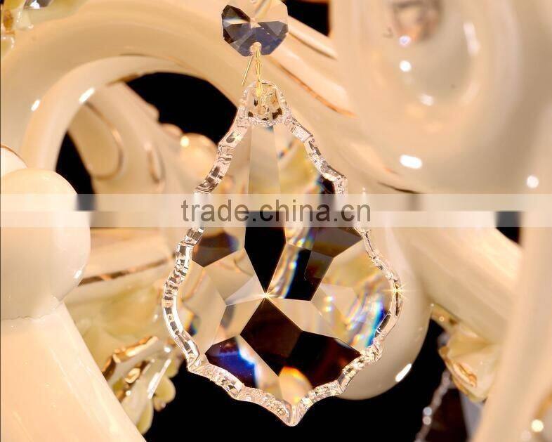ZG202 Momoda luxury decorations French style ceramic Cream white living room bedroom villa big lighting chandelier pendant lamp