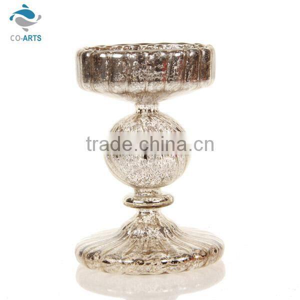 Luxurious table decoration gold crystal glass candelabra