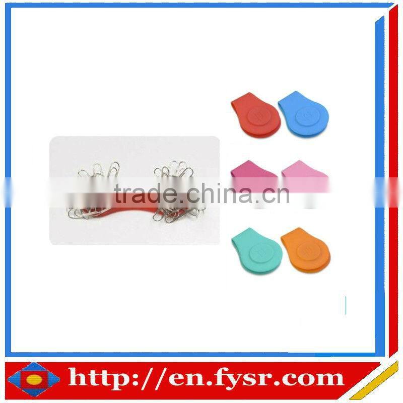 Portable money clip,silicone magnetic clip silicone paper magnetic clip