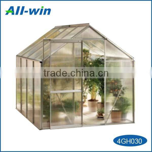 hot sale high-quality PC board aluminium garden greenhouse without base