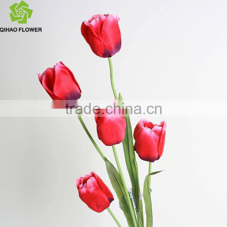 Real touch Decorative Tulip Artificial Tulip Flower for Garden and home decoration