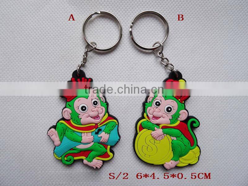 2016 high quality monkey keychain souvenir