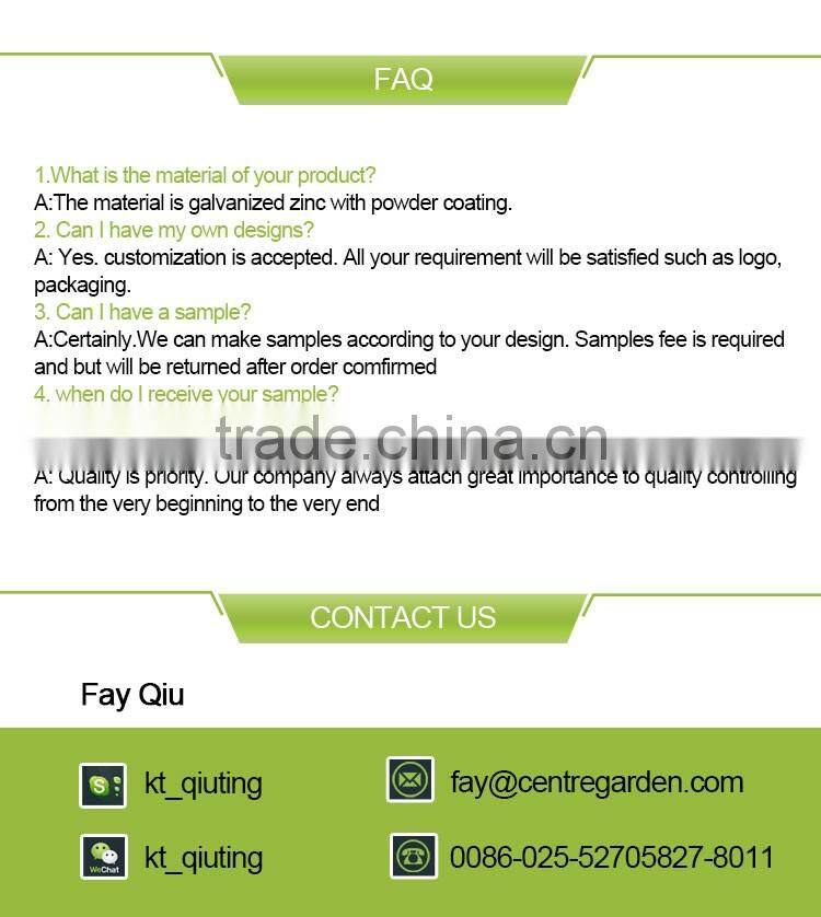 Galvanized zinc and powder coating flower pot bucket