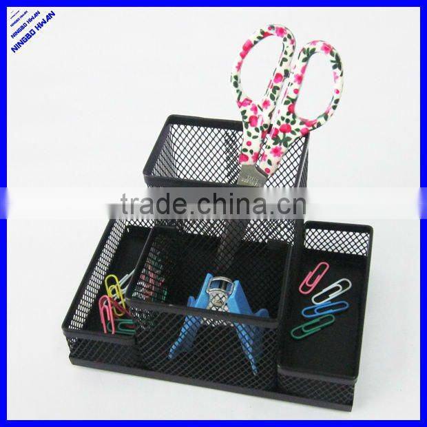 Desktop 3 floors metal mesh document tray office paper tray