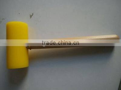 yellow nylon mallet hammer rubber mallet hammer