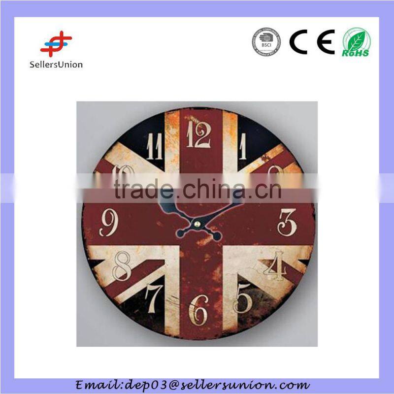 wall clock UK flag design