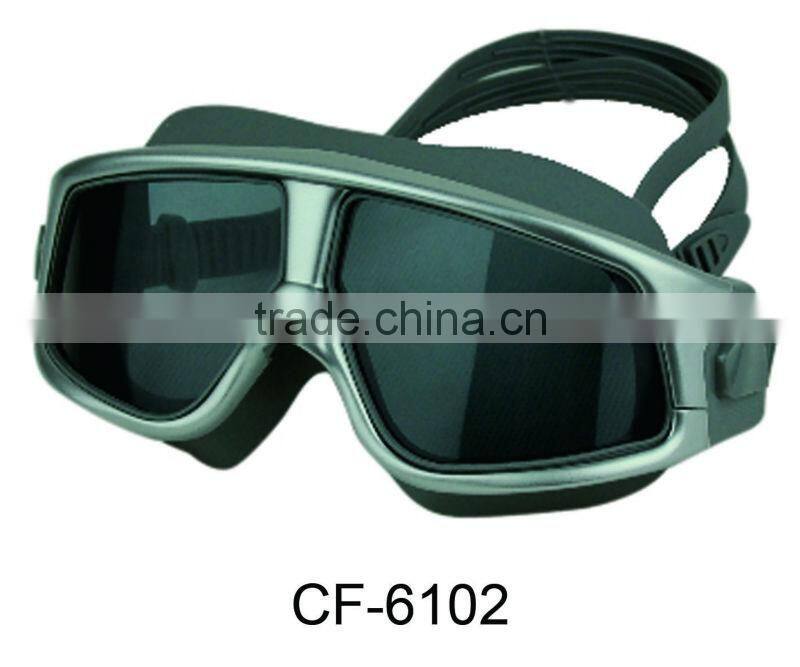 2013 Latest wide-vision face swimming Mask with long lasting anti-fog(CF-6100)