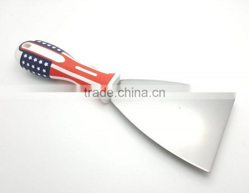 2016 New arrival American flag handle Carbon steel blade putty knife
