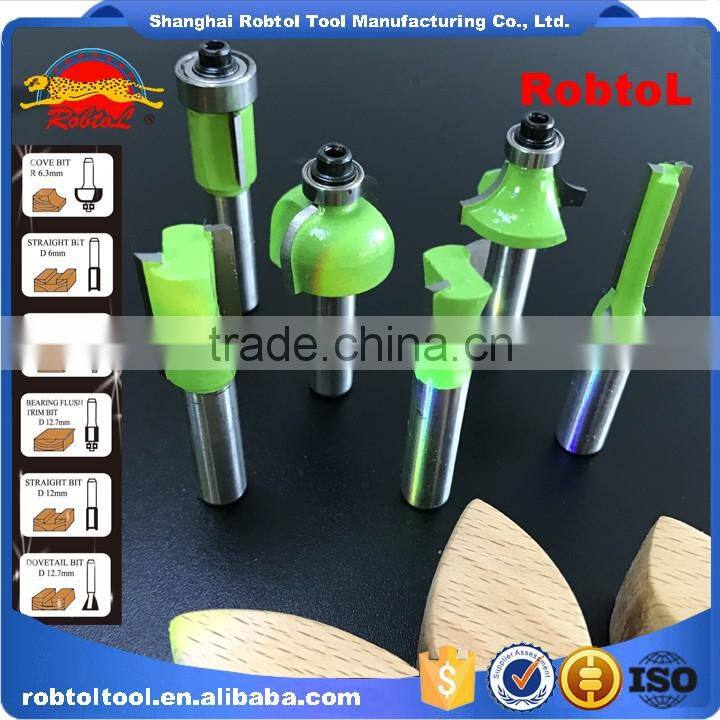 Wood Router Bit Set 12pcs Kit Shank 12mm Tungsten Carbide for Woodworking CNC Carved Engraving milling cutter