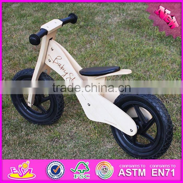 2016 new design log color wooden balance bike for toddlers W16C155