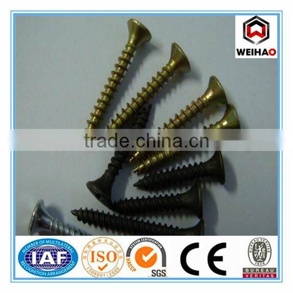 3.5 x 19mm hardened chip black drywall screw for industry