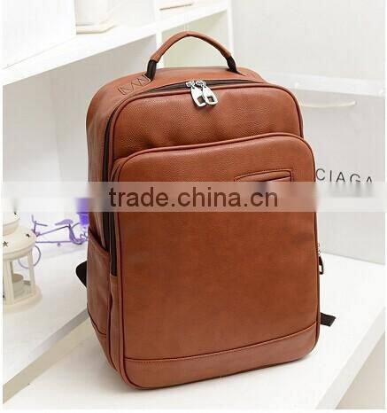 Fashion new style school leather bag for laptop