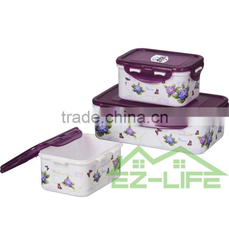 BPA free microwave safe plastic food storage containers