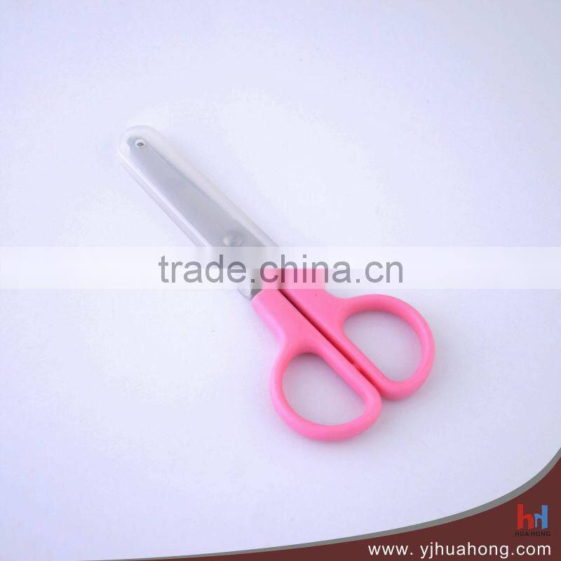 Soft grip titanium-coated blade stationery scissors/office&school scissors