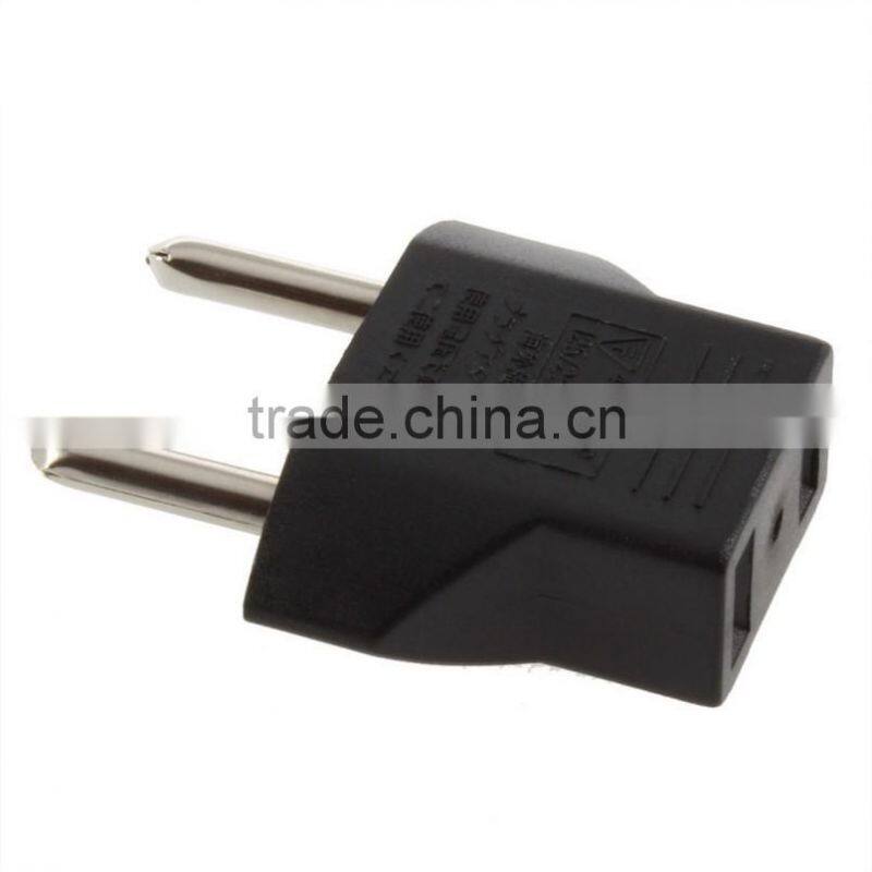 1Pcs Universal Travel US or EU to EU AC Plug Adapter Converter USA to Euro Europe Wall Power Charge Outlet Sockets