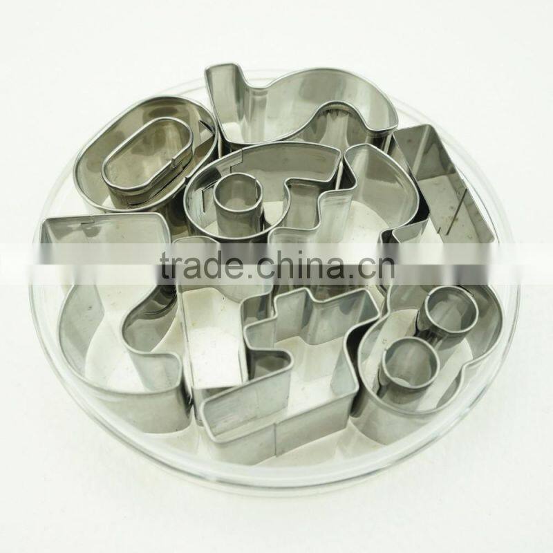 47100 9pcs number Shape Cake cookie cutter ,fondant cake decorating tools