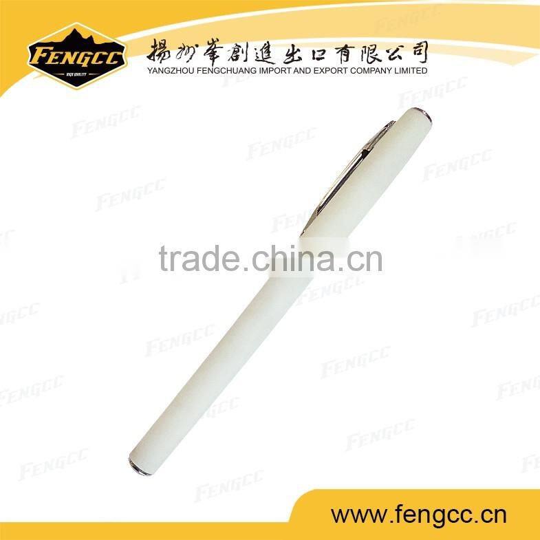 Hot sale slim ball pen / sign ball pen for metal silver color