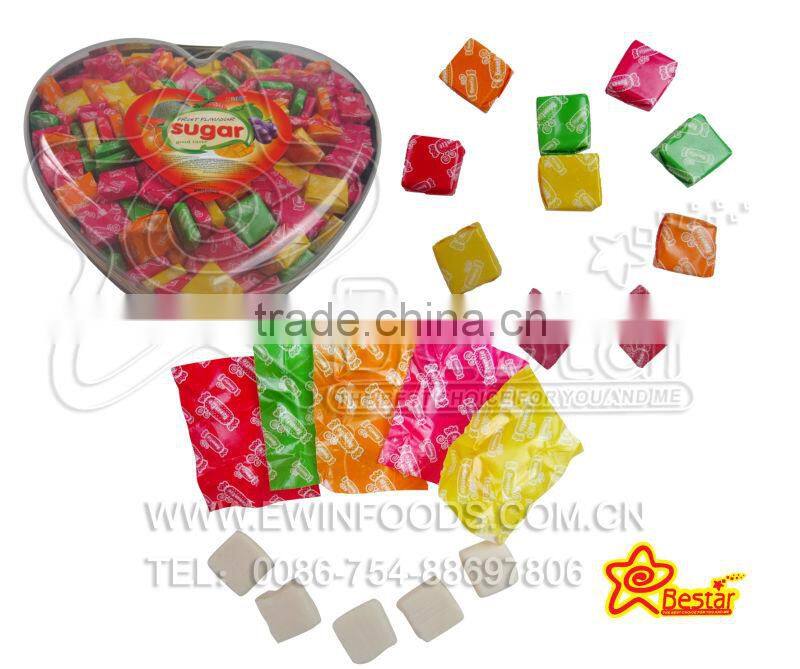Heart Shape Fruit Flavor Chews Candy